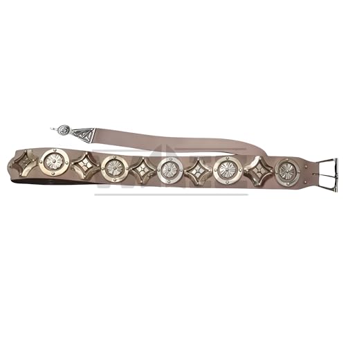 Medieval Belt - Made up of Brass With Natural Leather Belt3
