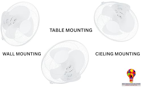 Image of STARVIN Cabin Fan Office Fan 12Inches 300 MM 100% Copper Motor High Speed 1 Year Warranty HSLV Technology || White || SD22