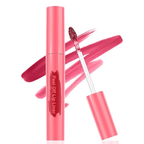 Image of Lip Liner Lip Stain Peel Off Lip Tint Stain Long-Lasting Berry
