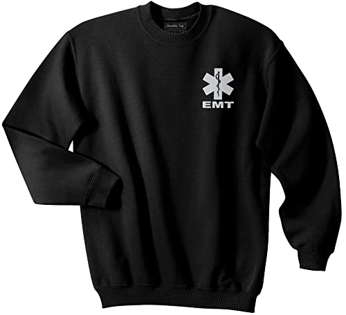 Smart People Clothing EMT Sweatshirt with Reflective Logo, Emergency Medical, First Responder - Main Image