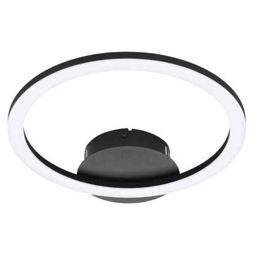 connect z Smart-Home LED soffitto Paranday-Z ZigBee app e controllo vocale Alexa colore luce regolabile bianco caldo o freddo dimmerabile lampada in nero 34 x 30 cm
