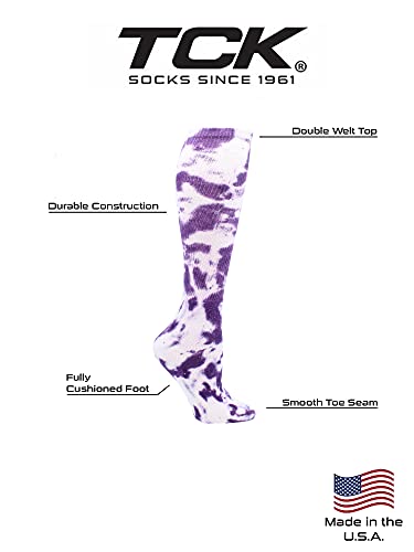 Image of Tie Dye Multisport Tube Socks Soccer Softball Volleyball for Girls Boys Women and Men Youth and Adult