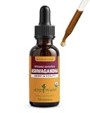 Herb Pharm Organic Ashwagandha Liquid Extract, Alcohol-Free: Mood Support Supplement, Vegan Ashwagandha Root Glycerite, Tasty Non-Bitter Adaptogen Extract for Adults, Non-GMO, 1 Oz