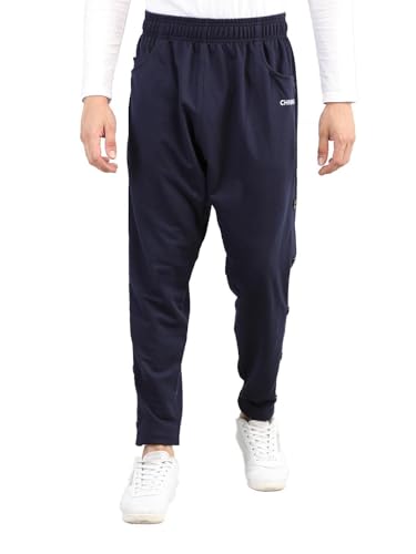 Image of CHKOKKO Men Casual Track Pant Gym Workout Lower with Pocket Navy XXL