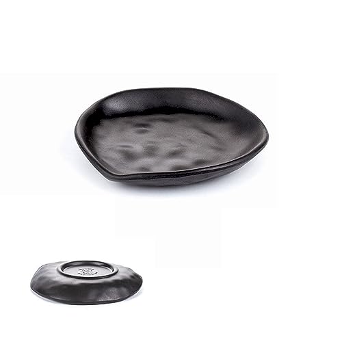 OHYER Negro Llave Anillo Plato Joyas Ovalado Jewelry Baratijas en la Nube Forma Limpiador negro para joyas clave Reloj Herramientas de perfume Tablero de condimentos Decoraciones Tablero de fru