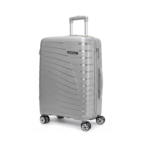 Image of ACEPACK by Verage - STARLINK Unbreakable Hard Side Polypropylene Luggage Large Check in 103L | Lightweight Suitcase Set with 360 Silent Spinner Wheels, Number Lock,Telescopic Handle & 3 Year Warranty