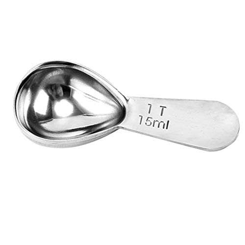 Colher medidora de 30 ml Hemoton em aço inoxidável, colher de café, leite, pó, chá, colher de chá, t