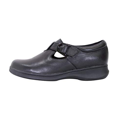 24 Hour Comfort Flora Women's Wide Width T-Strap Leather Shoes3