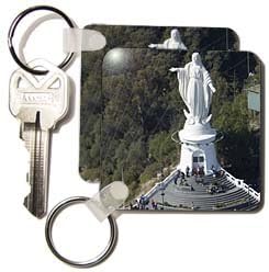Miniatura 2 de 3dRose Chile Santiago Virgen María Cerro San Cristóbal SA05 DWA0043 David Wall Llaveros 225 x 45 pulgadas juego de 6 kc_85849_3
