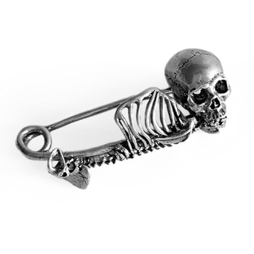 ODIINCY Shoe lace Charms Shoelace Buckle, Fashion Metal Skull Shoelaces Charms Decorations for Sneakers Boots Casual Shoes Accessory (silver-3)