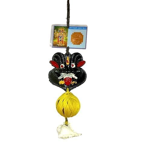 Plastic Dhrishti Bommai Nazar Battu for Home Entrance | Mahakal Face Mask & Bhoot Mask Evil Eye Protector | Vastu Nazar Suraksha Wall Hanging for Home, Office, Shop & Door Decor (1 Pc)-image-26