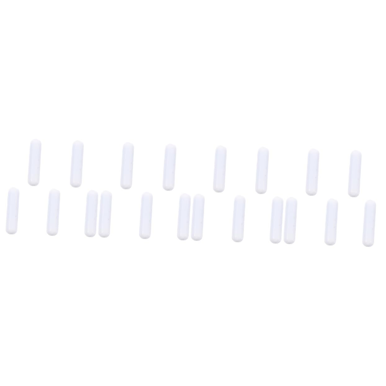 Gatuida 20pièces Barre Agitation Magnétique Ptfe De Tiges Cylindriques Pour Mélangeurs Haute Résistance Chaleur Et Corrosion Idéale Pour Laboratoires Recherche Scientifique