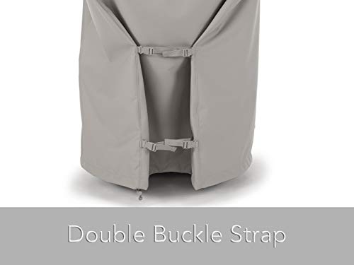Covermates Grill Cover - Heavy-Duty Polyester, Weather Resistant, Drawcord Hem, Grill And Heating-Ripstop Grey #TOP3
