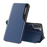 【Soporte Plegable】 - Esta Funda con tapa se puede cambiar a una posición horizontal y actuar como una función de pie, conveniente para ver películas o video-chat.