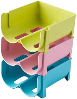 3pcs Boxes Beverage Storage Box Refrigerator Crisper Fridge Can Drink Holder Food Storage Containers Freezer Drink Bin Drawer Refrigerator Storage Pot Wine Can Anti-fall Plastic