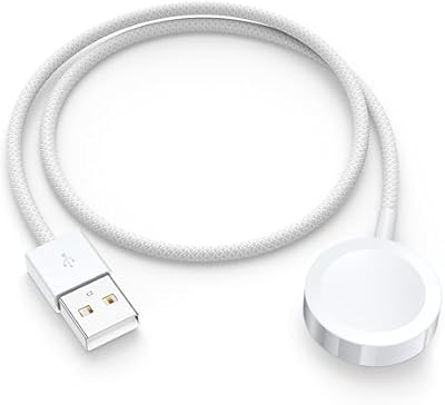 Upgraded Apple Watch Charger Cable Fast Wireless iWatch Charger Cable USB Magnetic Portable iWatch Charging Cable Compatible with Apple Watch Series 11/10/9/8/7/6/5/4/3/2/SE/Ultra/Ultra 2