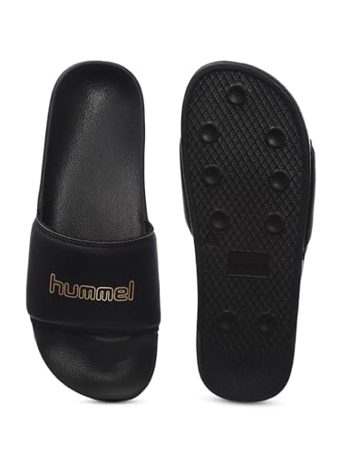 Image of hummel CLASSIC MEN SLIDERS Comfortable Cushioned Sole Arch Support Durable Lightweight Flexible Trendy Style Flip flops and Slippers Slides for Men Daily use Chappal