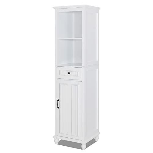 Scurrty Freestanding Storage Cabinet 71 Inch Tall Buffet Cabinet, Kitchen Pantry Storage Cabinet Bathroom Cabinet With 1 Drawer & 1 Door, Organizers For Living Room Bed Room, White #TOP3