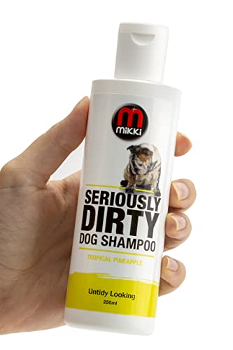 Mikki Seriously Dirty Dog Shampoo, Low Foaming Formula, Easy Rinse, with Aloe Vera, 250 ml, Tropical Pineapple Fragrance - Image 2