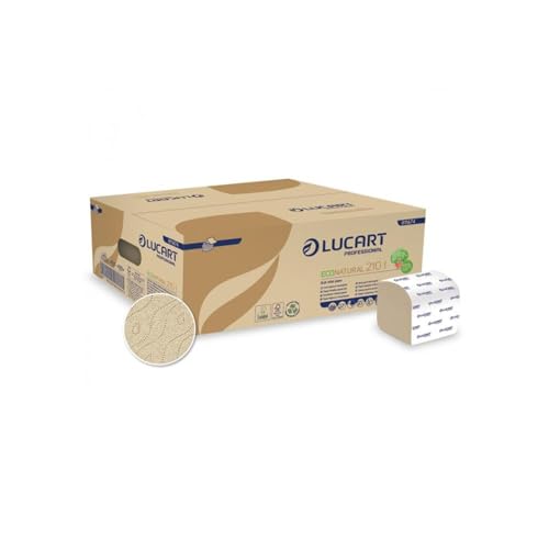 Papier hygiénique plié contre le gaspillage Lucart EcoNatural 210I