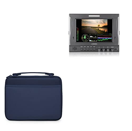 BoxWave Case Compatible with Laizeske DR789 - Hard Shell Briefcase, Slim Messenger Bag Briefcase Cover Side Pockets - Navy