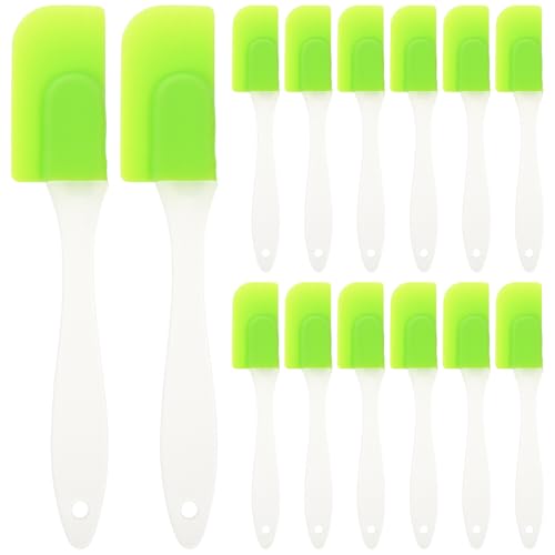 BETOOKY 12 Raspadores de Mantequilla Profesionales de Silicona Buen Agarre y Resistentes para Repostería Casera y Hornear Pasteles Color Aleatorio