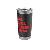 Eat Sleep Flamengo Repeat Stainless Steel Insulated Tumbler