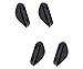 2 Pairs Replacement Nose Pieces Pads for Oakley Drop Point OO9367 Sunglass - Black Hard Base Asian Fit