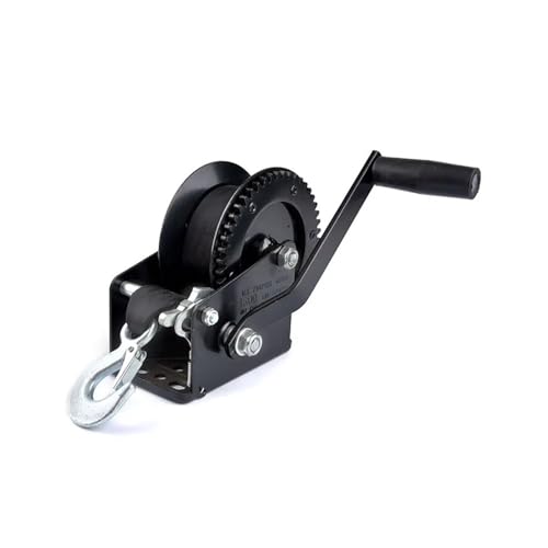 Cabrestante manual de 1600 lbs negro para sistema de elevación de carga 3