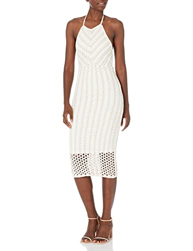 GUESS Women's Sleeveless Simona Crochet Tie Back Dress, Natural Multi, L: Buy Online at Best Price in UAE