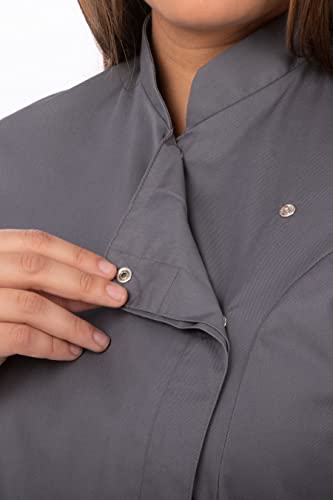 Chef Works Womens Lansing Coat Chefs Jackets, Gray, X-Small Us #TOP3