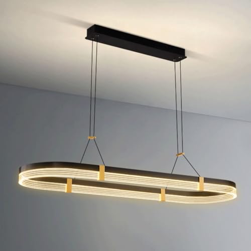 Lustre de plafond suspendu LED en hauteur réglable, luminaire moderne pour îlot et étude