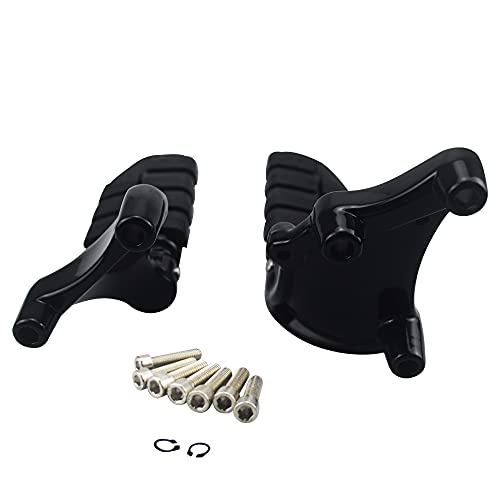 Image of Rear Passenger Footpegs Foot Rests Pedal Mount Fits for Harley Sportster 883 1200 2014 2015 2016 2017 2018 2019 2020 2021 2022,Black
