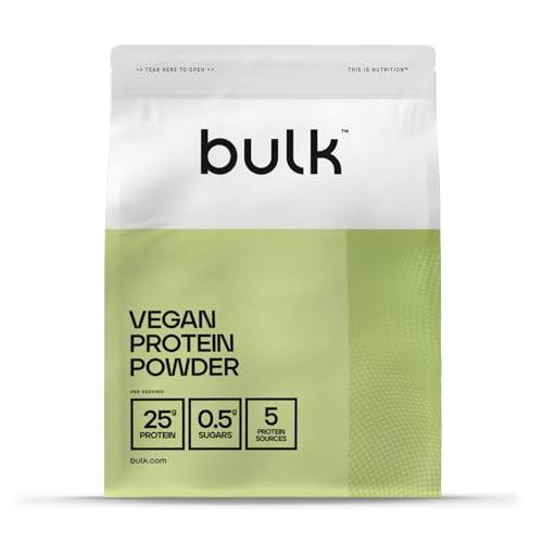 Bulk Veganes Proteinpulver, Weiße Schokolade & Kokos, 2.5 kg, Neue & Verbesserte Formel