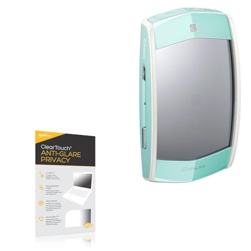 BoxWave Screen Protector Compatible With Casio Exilim EX-MR1 - ClearTouch Anti-Glare Privacy (2-Pack), Privacy Screen Protector Flexible Film Anti-Glare
