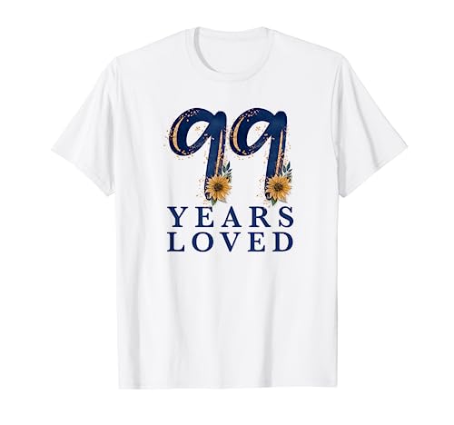 99 años | Fiesta de cumpleaños de la abuela 99 | 99 años de amor Camiseta