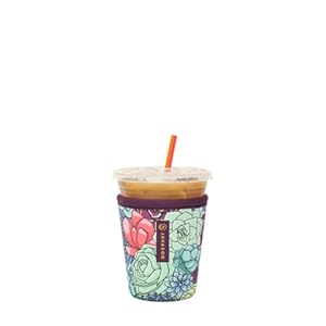 Sok it java sok iced coffee cold soda insulated neoprene cup sleeve succulents small 16 20oz  urban country home decor