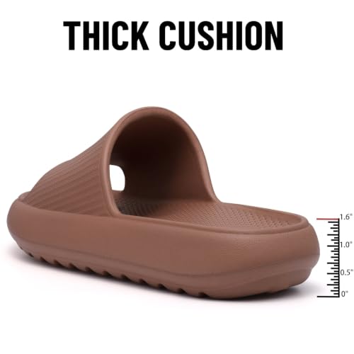 Image of Comwarm Cloud Slide Sandals for Women Men Ultra Comfort Recovery Pillow Slippers Soft Summer Beach Shoes with Low Arch Support