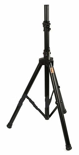 Mr. Dj USA SS310B Speaker Stand Universal Black Heavy Duty Folding Tripod PRO PA DJ Home On Stage Speaker Stand Mount Holder