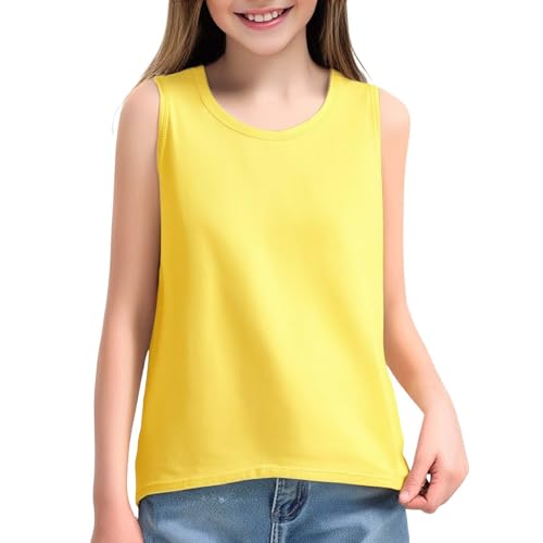 Girls Tank Tops Flowy Loose Fit Sleeveless Undershirts Athletic Lightweight Tank Teens Basic Cute Summer Youth Tshirt4