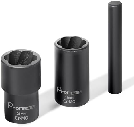 Bolt 5 Pc Twist Socket Set 4 Damaged Worn Lug Nut And Lock Remover... Extractor Socket Set - Foto 7