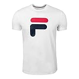 White Fila Herren, Robin T-Shirt Weiß, Dunkelblau, S Oberbekleidung, S