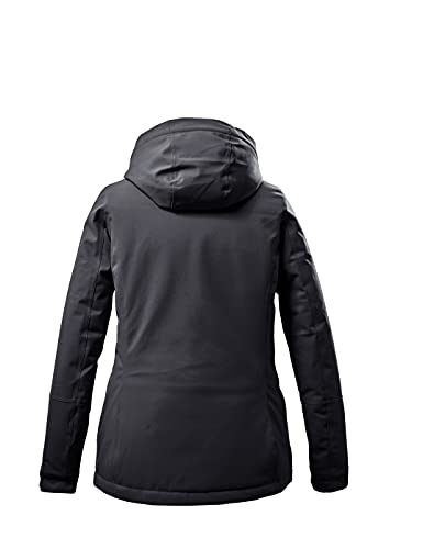 Killtec Damen Outdoorjacke Funktionsjacke mit abzippbarer Kapuze KOW 140 WMN Jckt wasserdicht, Winddicht, atmungsaktiv 00200-schwarz 42