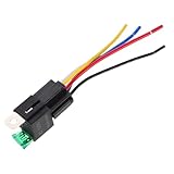 ULTECHNOVO 12v Fused Relay Mounting Base for Car Air Conditioning Blower Motor Relay Socket for Easy Installation and Versatile Applications