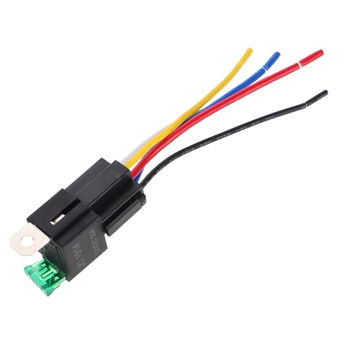 ULTECHNOVO 12v Fused Relay Mounting Base for Car Air Conditioning Blower Motor Relay Socket for Easy Installation and Versatile Applications