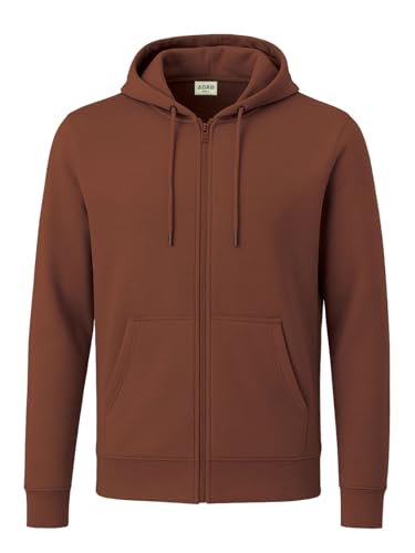 Image of ADRO Mens Cotton Solid Zipper Hoodie Sweatshirts