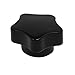 New Lon0167 M6 Thread Featured 30mm Diameter Star reliable efficacy Head Machinery Clamping Knob Grip Black(id:9fe 7d c8 b10)