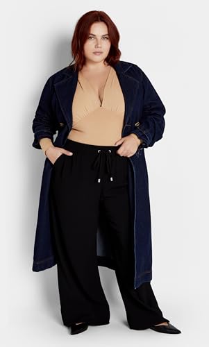Image of City Chic Women's Plus Size Amelila Pleat Bodysuit