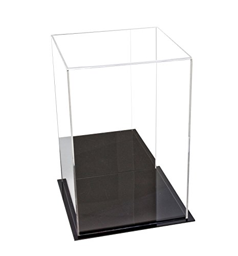 Better Display Cases Versatile Acrylic Mirrored Display Case, Cube, Dust Cover Or Riser With Black Base 8" X 8" X 12" (A060-Mds) #TOP4