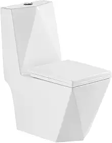 Vaso Sanitário Monobloco Completo Diamante - Caixa Acoplada branca